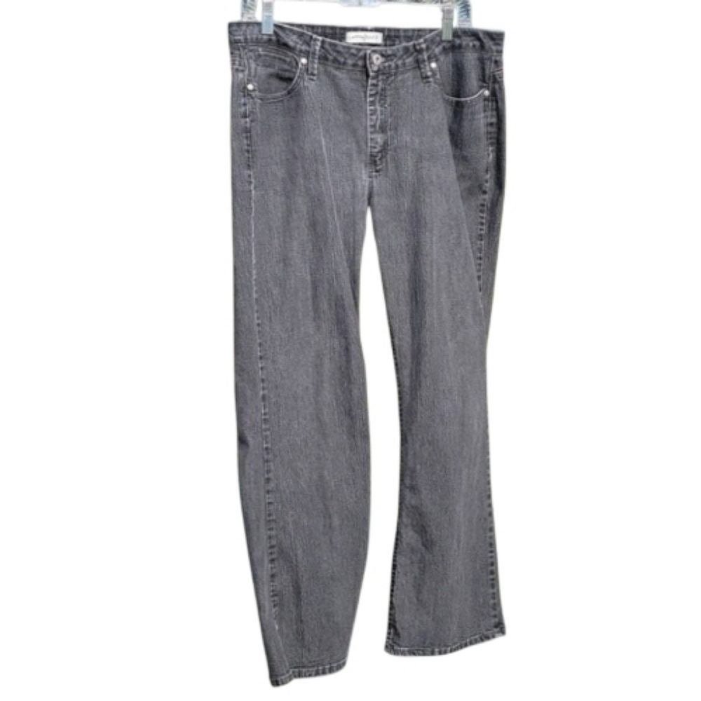 Lee Riders jeans bootcut black wash 12Petite spandex goth dark side rodeo